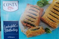 Lachsfilet im Blätterteig