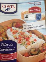 Filet de cabillaud legumes à la provencale