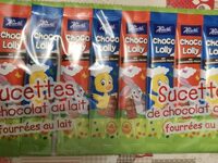 Sucettes au chocolat au lait