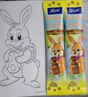 Sucette au chocolat au lait