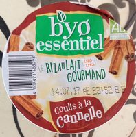 Riz au lait gourmand Coulis à la cannelle