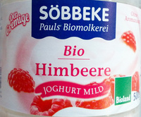 Söbbeke Bio Cremejoghurt mild Himbeere 4008471507925 Bio Joghurt mild Himbeere