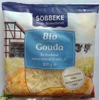 Bio Gouda gerieben