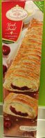 Kirsch Strudel mit Vanillepudding