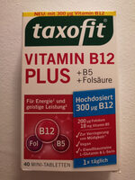 Vitamin B12 Plus +B5 +Folsäure