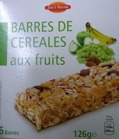 Barres de céréales aux fruits