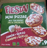 Mini Pizzas Jamón y Queso