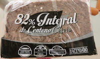Pan de molde 82% integral de centeno