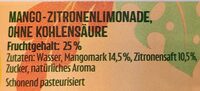 Stille Limo - Mango + Zitrone