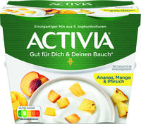 Danone ACTIVIA® Ananas, Mango & Pfirsich 3,5% 4 x 115g = 460g