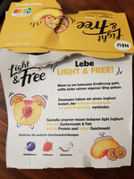 Danone Light & Free Joghurt Pfirsich-Maracuja 4 x 115g = 460g