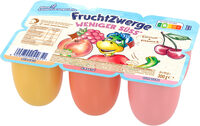 Danone Fruchtzwerge weniger süss Pfirsich, Kirsche, Himbeere 6x50g