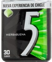 Chicles hierbabuena 30 cubos