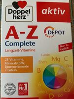 Dm Doppelherz A-Z Depot Tabletten 40 St., 59,6g Nahrungsergänzungsmittel 4,95€ 0,0596 1kg (83,05 € je 1 kg)