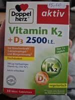 Vitamin K2 + D3 2500 I.e.