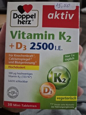 Vitamin K2 + D3 2500 I.e.