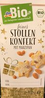 Feines stollen Konfekt mit marzipan