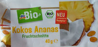 Kokos Ananas Fruchtschnitte