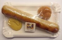Edelmarzipan "Thüringer Bratwurst mit Senf"