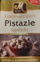 Marzipan mit Pistazien und Zartbitterschokolade
