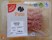 Pute. Putenhackfleisch gewürzt, frisch, zum Braten