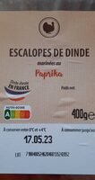 Escalopes de dinde marinées au Paprika