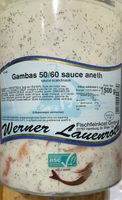 Gambas 50/60 sauce aneth