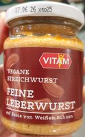 Vegane Streichwurst Feine Leberwurst