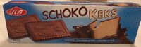 Butterkeks mit Vollmilch-Schokolade