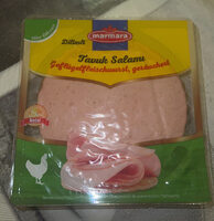 Tavuk Salamı. Geflügelfleischwurst, geräuchert