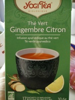 YOGITEA BIOLOGIQUE Thé Vert Gingembre Citron