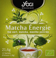 Matcha Énergie - Thé vert, matcha, menthe poivrée