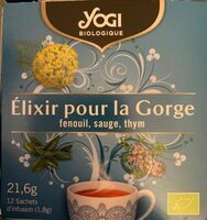 Elixir pour la Gorge - fenouil, sauge, thym