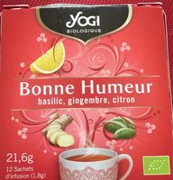 Bonne humeur Basilic, gingembre, citron