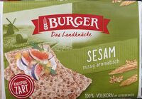 Burger Landknäcke Sesam 4012970011791 Roggenvollkorn-Knäckebrot mit Sesam