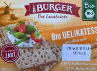 Craque pain seigle bio delikatesse
