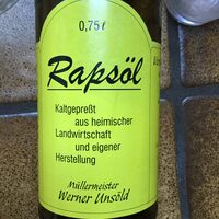 Rapsöl kaltgepreßt