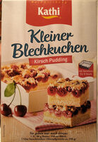 Kleiner Blechkuchen Kirsch-Pudding