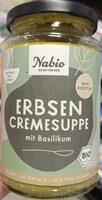 Erbsensuppe mit Basilikum
