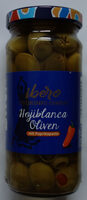 Hojiblanca Oliven mit Paprikapaste