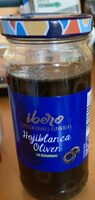 Hojiblanca schwarze Oliven in Scheiben