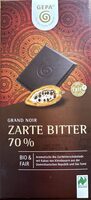 GEPA Grand Noir Zarte Bitter 70% 4013320066393 Bio Bitterschokolade