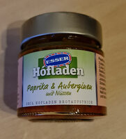 Paprika & Auberginen  Brotaufstrich mit Nüssen