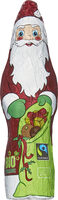 Père Noël en chocolat bio fairtrade