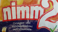 Nimm2 Orangen - und Zitronenbonboms mit Vvitaminen