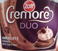 Cremore duo chocolate pudding with topping