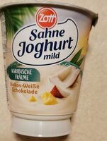 Sahne Joghurt mild Kokos-weiße Schokolade