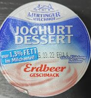 Joghurt Dessert Erdbeer Geschmack