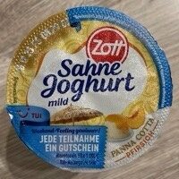 Sahne Joghurt Panna Cotta Pfirsich
