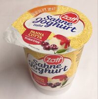 Sahne Joghurt Kirsche Panna-Cotta